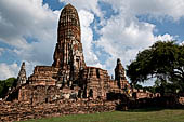 Ayutthaya, Thailand. Wat Phra Ram, The central prang (tower). 